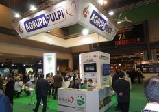 Stand de Agrupapulpi, un stand con mucha actividad.