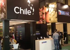 Stand de Fruits From Chile.
