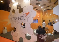Stand de CITROSOL, empresa fabricante, distribuidora y de servicios especializada en el sector poscosecha de cítricos, fruta de pepita, etc.