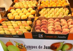 Frutas expuestas en el stand de Campos de Jumilla.