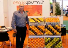 Stand de Escrig Gourmet,una empresa familiar con más de 50 años en el sector citrícola, con productos de calidad extra dirigidos al mercado gourmet. Este ha sido su primer año en Fruit Attraction.
