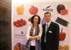 María Jesús Jiménez Gómez, Marketing Manager Ibérica, promocionando las semillas hortícolas de Seminis.