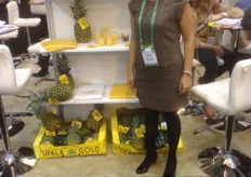 Yorlenny Moya, de Upala Agrícola, exportadora de piña de Costa Rica.