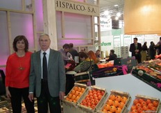 José Beltrán, gerente de Hispalco, junto a su hija Ana Beltrán.