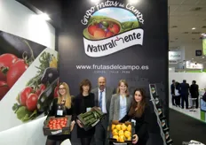 Stand de Grupo Frutas del Campo promocionando la recién lanzada marca Naturalmente, para sus hortalizas producidas en la provincia de Almería (España)