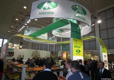 Stand de la mayor coperativa valenciana y española española, Anecoop, en el hall 18.