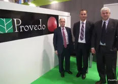 Stand de Provedo, empresa especialista en la obtención de variedades de fruta de hueso, en el pabellón de Extremadura.