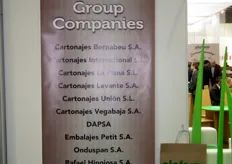 Empresas dedicadas al cartón corrugado representadas por Plaform en Fruit Logistica.