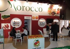 Stand de Agri-Souss en el pabellón de Marruecos.