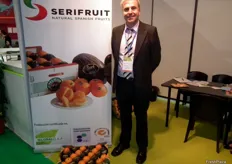 Vicente José Serisuelo, en su stand de Serifruit, empresa española especializada en cítricos y melón.