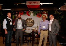 Brad Hadraba (Anthony Madrano Company), José Delgado (Honey Bee), Sergio Narváez (Los Rancheros USA)y Juan Carlos Kalil (A&N Enterprises)