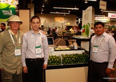 Leonardo Vázquez Zurita, Carlos García y Joaquín Dias Esnaurrizar, de TABASCO CITRUS PACK.
