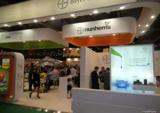 Estand de Bayer Cropcience en promoción de su marca Nunhems para semillas hortofrutícolas.
