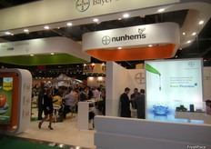 Estand de Bayer Cropcience en promoción de su marca Nunhems para semillas hortofrutícolas.