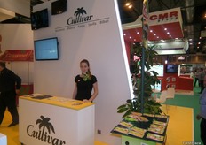 Stand de Cultivar, en el que se promocionó el kiwi de Zespri, entre otros productos.