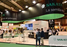 Estand de Sakata, líder indiscutible en semillas de brócoli.