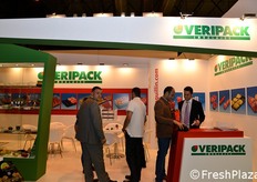 Estand de la empresa fabricante de embalajes VERIPACK.