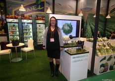 Aurora Cánovas, de Kernel Export, en promoción de la campaña de otoño de verduras y mini verduras.