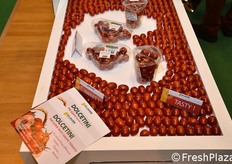 Nuevo tomate Dolcetini expuesto en el estand de Clause.
