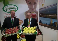 Estand de Nufri en promoción de sus manzanas Livinda, de las que ya disponen de unas 14.000 toneladas.