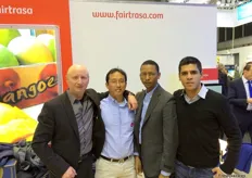 Peter Abma, gerente commercial de Faritrasa Holanda, Mario Shimokawa, gerente general de Fairtrasa Peru, Francis Agramonte de Fairtrasa en la Republica Dominicana y Edgar Salmeron de Fairtrasa Mexico.