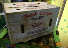 La marca gengiBRA, gengibre de Brasil de UGBP.