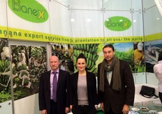 A lado derecho Robert Khaybullin de Banex, exportador de banano de Ecuador.
