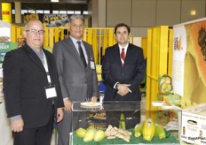 Wilson Coutinho, Frederico Tavares y Jocair Marim, de UGBP, Papaya de Brasil.