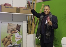 Nevio Castellanos de Tropical Fresh, camote de alta calidad de Honduras.