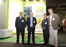 Mariano Bermingham, Fernando Prado, Fabián Zavalía y Exequiel Padilla de Citromax, no de los líderes mundiales en la producción de limones, aceites y jugos desde hace ya 50 años.