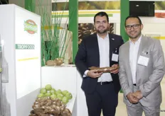 Joshua Guerrero y Edgar Medina de Tropi Foods, Costa Rica.