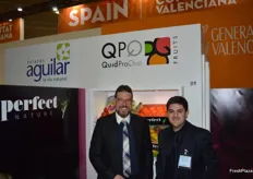 Jordi Motilla y Vicente LLacer, de Quid Pro Quo, empresa valenciana comercializadora defrutas y verduras.