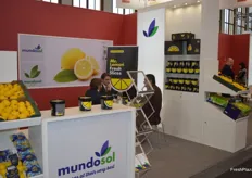 Stand de Mundosol, empresa murciana especialista en producción y comercialización de limón.