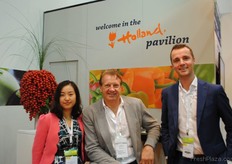 Jing Liu, William de Groot y Wim van der Schoot, de De Groot International.