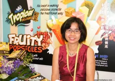 Moong Kin Ying, directora gerente de DIC Trading SDN (Malasia), compañía que elabora un delicioso helado a la manera tradicional.