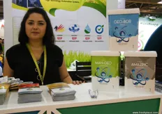 Fatma Kahraman, de Ranagro (Turquía), compañía que elabora fertilizantes químicos y orgánicos en sus propias instalaciones en una superficie de más de 14.000 metros cuadrados en la Zona Industrial de Antalya.