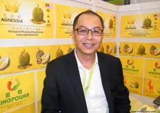 Tan, de Agnessia Fruits Trading (Malasia), que se centra en la entrega de durianes a su destino con la frescura intacta, como recién recolectados del árbol.