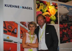 Natasha Solano y Dennis Verkooy, de Kuehne+Nagel, Países Bajos.