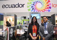 Daniela Muñoz y Manuel Echeverría, de Pro Ecuador.