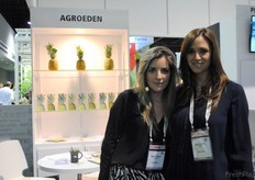 María Paula Ribadeneira y Ana Lizette Avilés Simpson, de Agroeden, Ecuador.