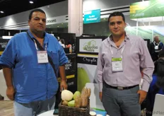 Randall Mora Segura, de Agroeden Industrias Mora, y David Morales García, de Chayotes de Altura. Ambos de Costa Rica.