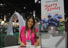 Mariana Soto, de Berry Lovers, también presente en el pabellón mexicano.