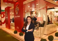 Ela Daher, del departamento comercial de Cuna de Platero, promocionando la nueva línea de berries Premium Berrycatessen.