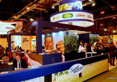 Stand de la compañía española/alemana San Lucar en el pabellón 10 en su primer año como expositor en Fruit Attraction.