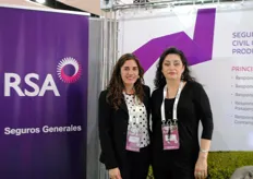 Kim Weisser y Cristina Agurto de RSA Seguros Generales.