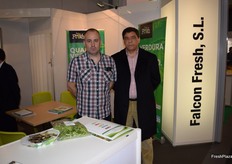 Stand de Falcon Fresh, empresa de navarra especialista en judías verdeS frescas. Como novedad, lanzan un envase de judías frescas cortadas con larga vida útil.