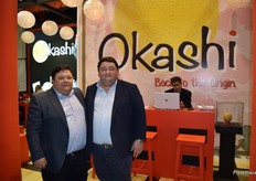 Hermanos Jiménez Bosque, en su stand de Jimbofresh, apostando fuertemente por el melón Galia Okashi.