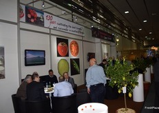 Stand de Fedex, representando a las Islas Canarias y celebrando su 130 aniversario.