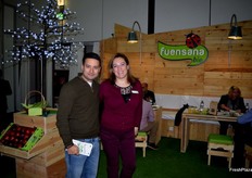 Raúl y Anna Pastor, en el stand de Fuensana Bio.