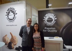 Stand de La Veguilla, empresa de Cuenca especializada en ajos y cebollas.
